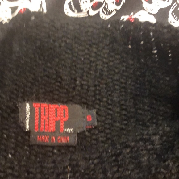 Rare Vintage 90s Tripp Skull Sweater - Picture 3 of 3